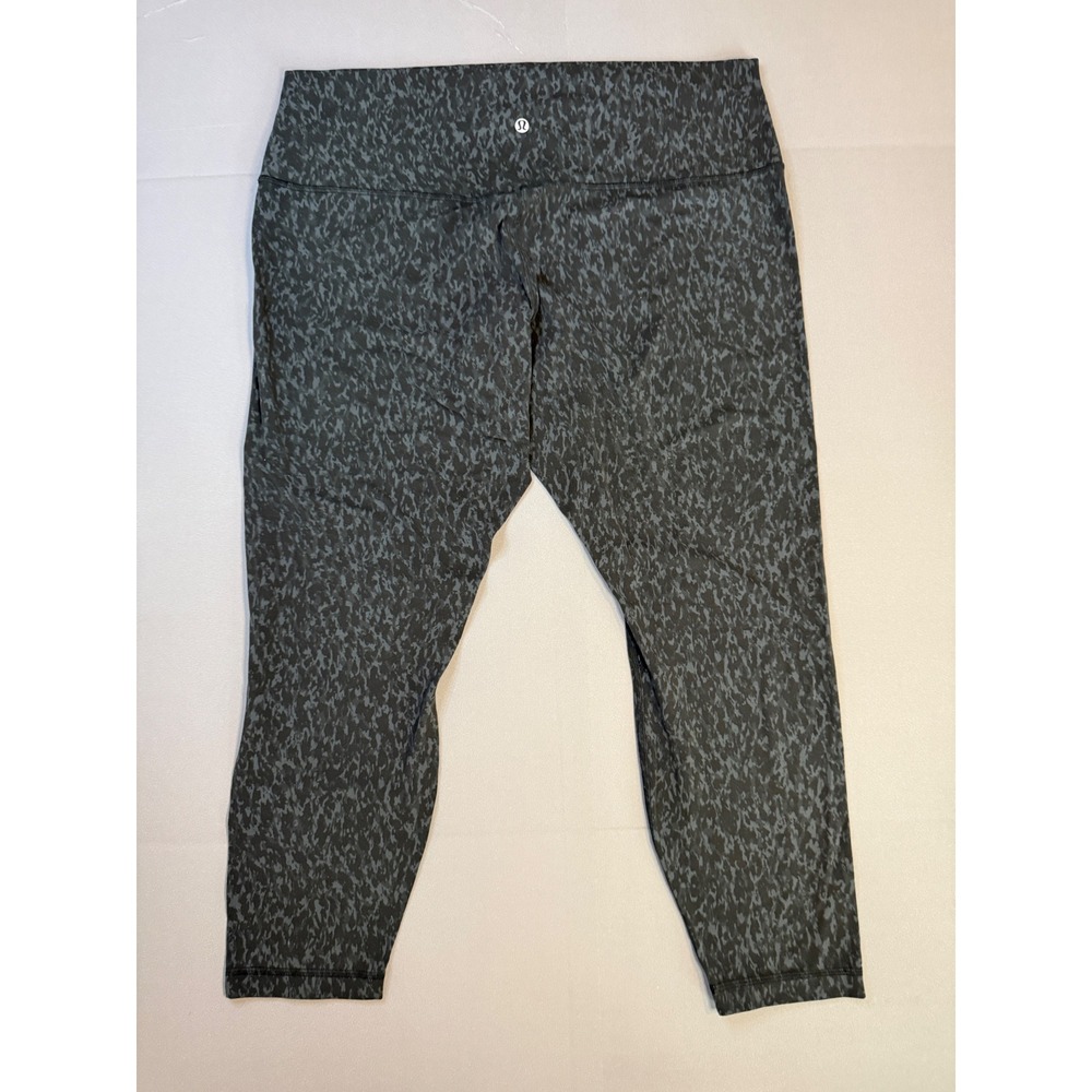 Luulemon 25" High-rise Heritage 365 Camo Deep Coal Muti/Incognito Camo Size 18